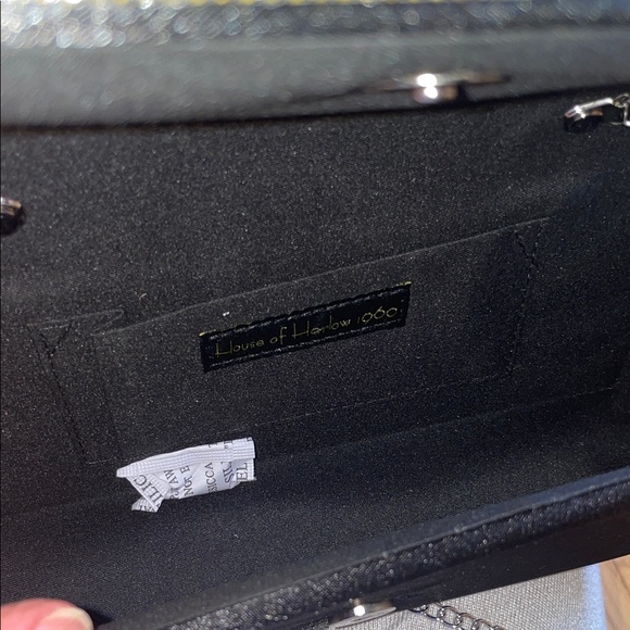 House of Harlow 1960 Black and Silver Classy Evening Bag! NWT! - Picture 11 of 12